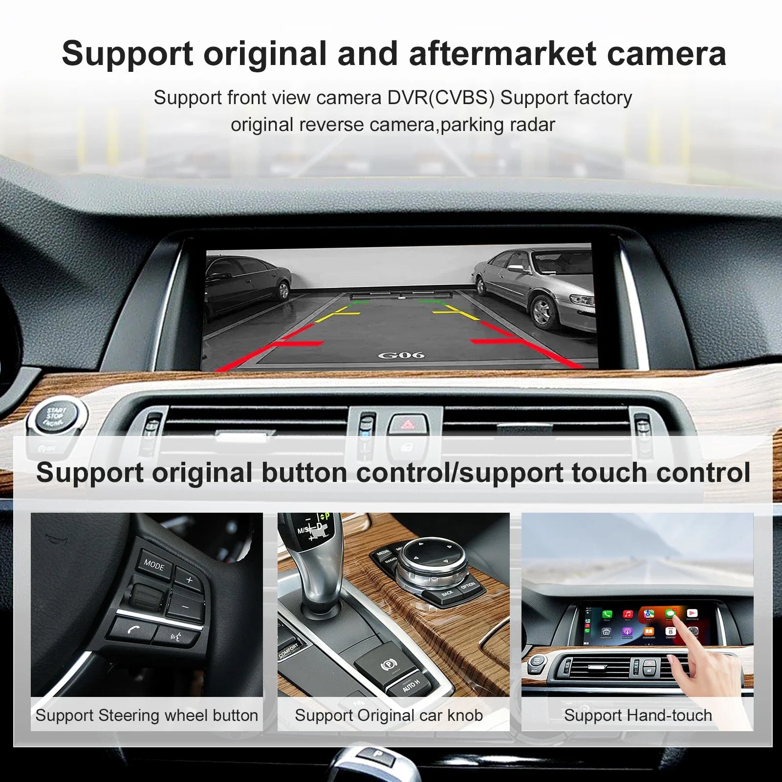 1920*720 Car Multimedia Display For BMW 5 Series F10 F11 2011-2016 NBT CIC Wireless CarPla | AUTOKITSHOP