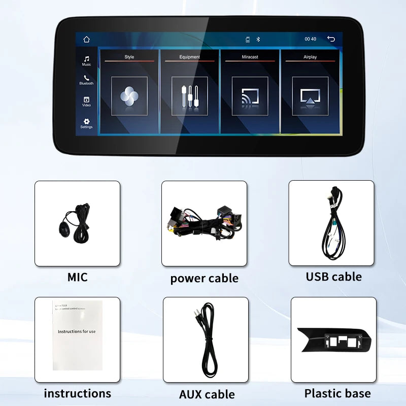 Android Auto Wireless Carplay Car Multimedia Players For Mercedes Benz C Class W204 2011-2