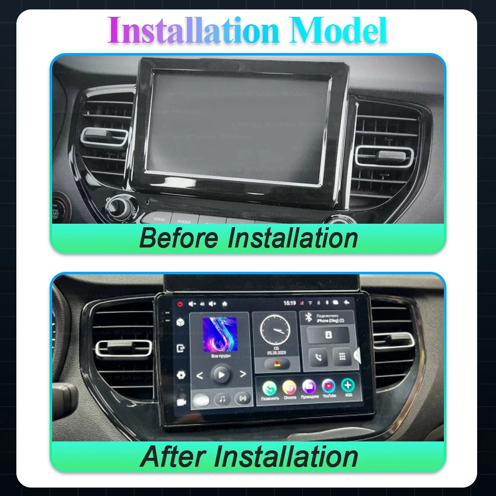 Car Radio For Hyundai Solaris 2 Ii 2020-2021 Android 16 Multimedia Stereo Player Navigatio | AUTOKITSHOP