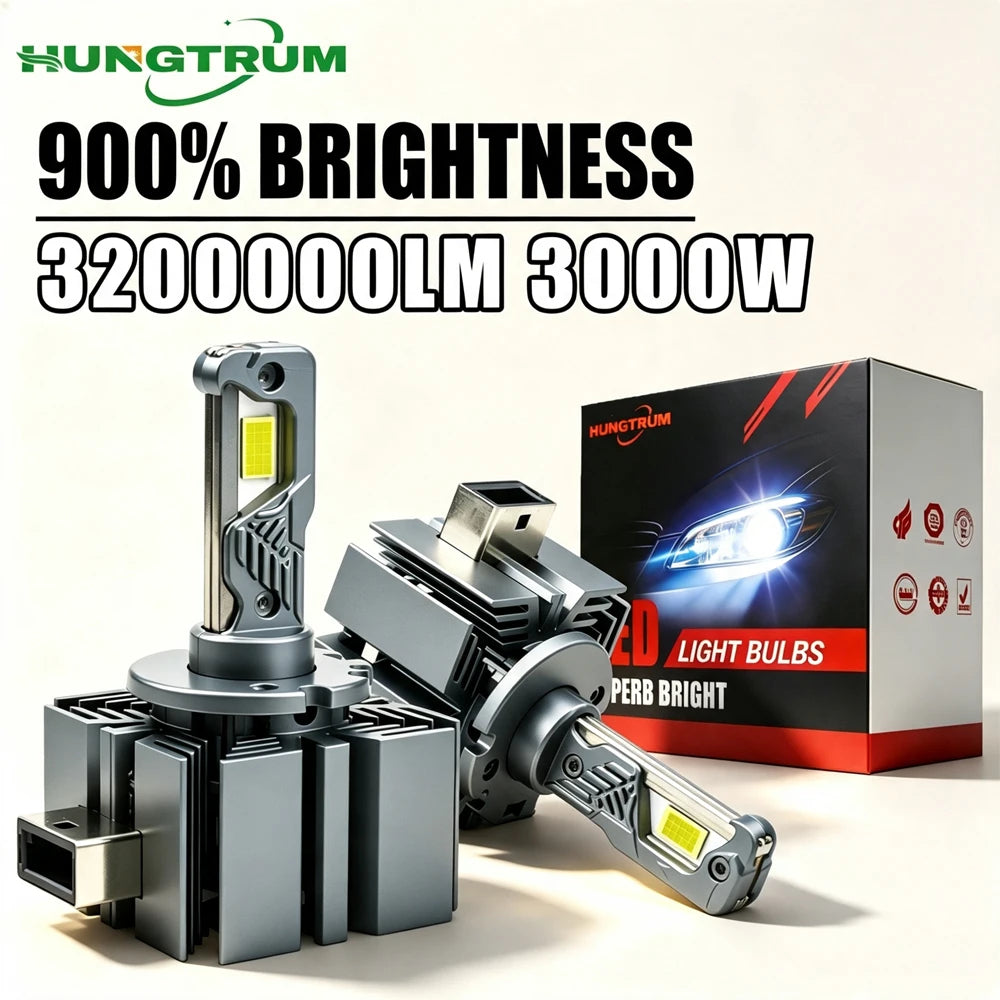 D3S D1S LED Headlight 3200000LM Super Brigt Car Lights D8S D2S D4S D2R D4R LED Lamp 900% B