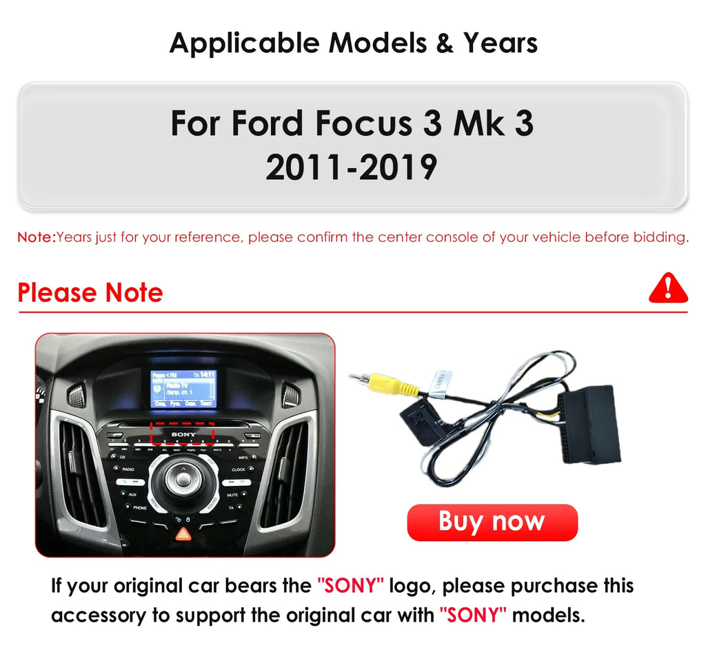 Android13 Car Radio Multimedia Video Player For Ford Focus 3 MK 3 2011-2019 Tesla Style An