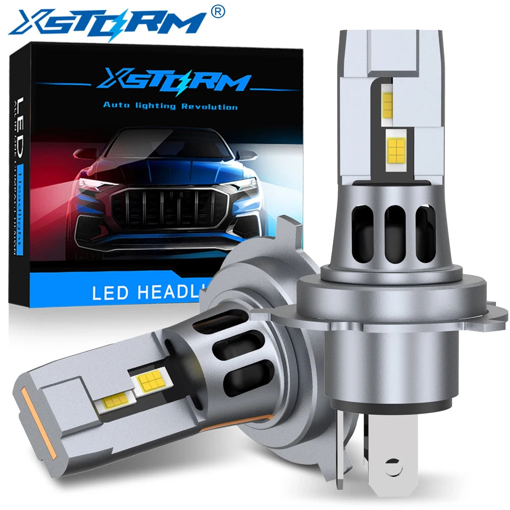 XSTORM H4 9003 HB2 LED Headlight Bulbs Canbus High Low Beam Car Light Turbo Led Diode Lamp