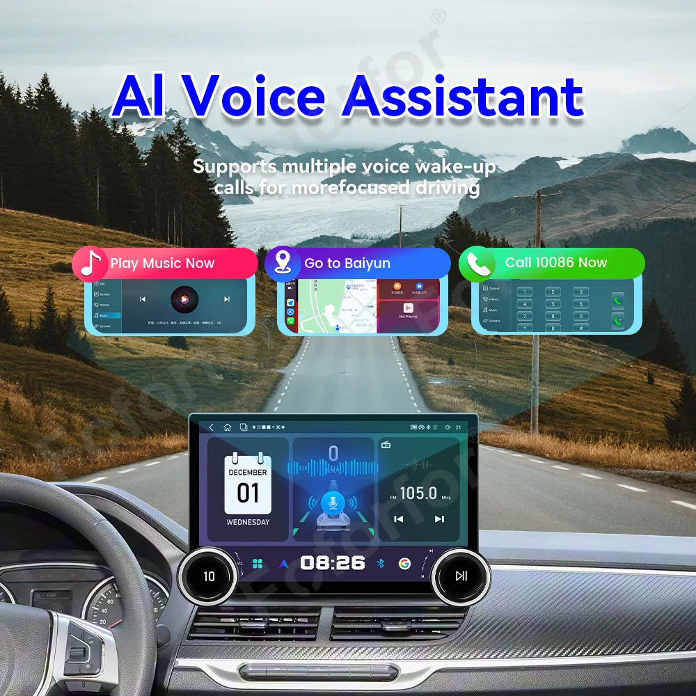 Premium Wireless CarPlay 11.5 Inch HD Touch Screen Android 15 GPS Navi Radio Head Unit For
