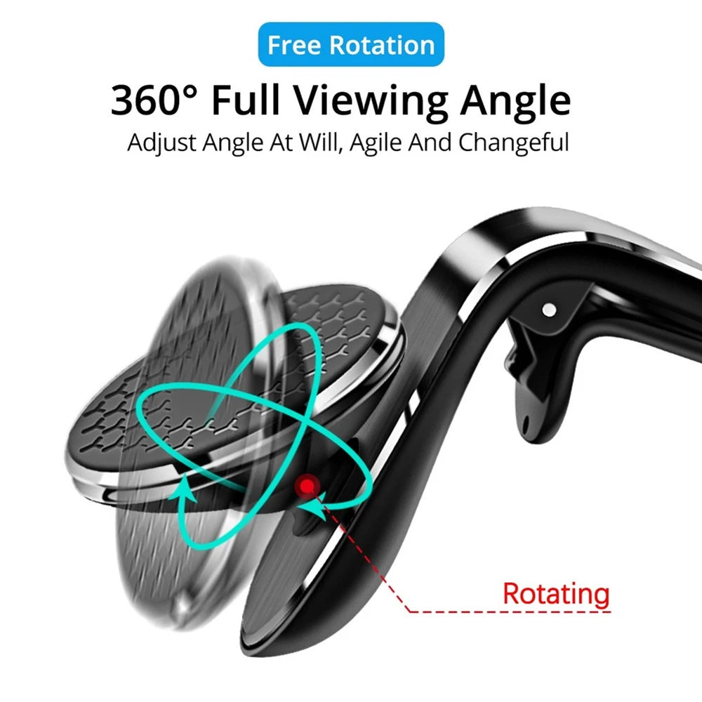 Magnetic Car Phone Holder Mobile Support For The Car Cell phone Support Mobile Door For Auto For - Automotive LED Light