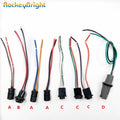 2-4pcs T10 W5W LED Bulb Holder Socket Cable T10 194 LED interior Lamp bulb Adapter socket