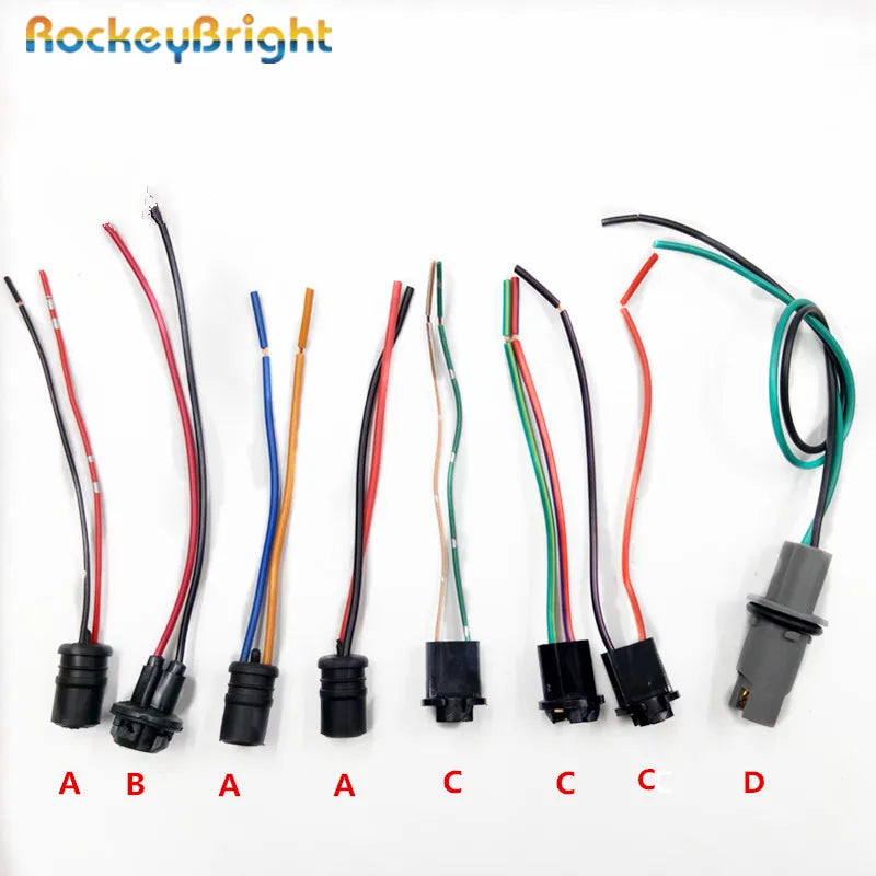 2-4pcs T10 W5W LED Bulb Holder Socket Cable T10 194 LED interior Lamp bulb Adapter socket