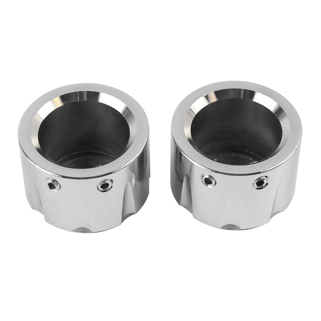 Front Axle Nut Covers Caps Motorcycle For Harley Sportster XL Softail Dyna VRSC Touring Electra  - Automotive LED Light
