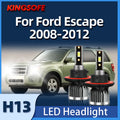 KINGSOFE 2PCS LED Headlight H13 6000K CSP Chip Car Light High Low Beam Bulbs Fit For Ford