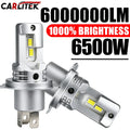 1/2X H4 Car LED Headlight Bulb CSP Fan With Canbus High & Low Beam Car Light Turbo Led Dio