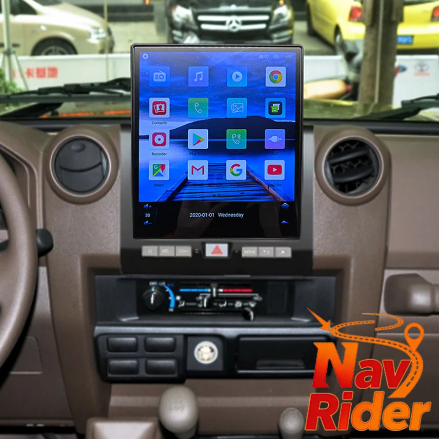 12.1inch For Toyota Land Cruiser 76 LC70 LC76 LC79 2007-2023 Multimedia Player Stereo Car