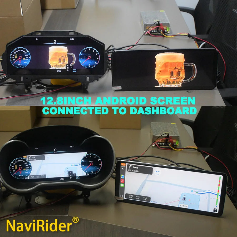 For Benz GLC C Class 2015-2018 LCD Dashboard Instrument Panel Smart Cluster Virtual Cockpi