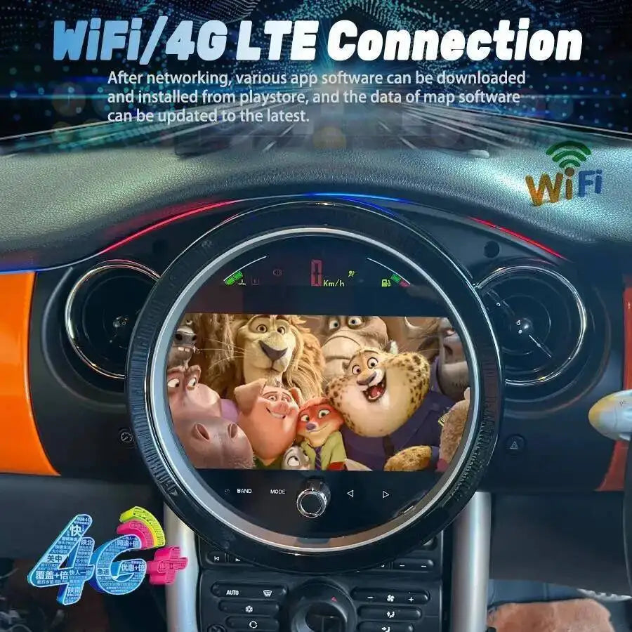 9" Android Car Radio For BMW Mini Cooper R50 R52 2003-2007 Wireless Carplay Multimedia Vid | AUTOKITSHOP
