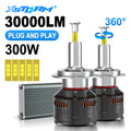 XSTORM H7 LED Canbus 9005 9006 H4 H11 H1 LED Headlight Bulbs 300W 30000LM 360 Car Light 65
