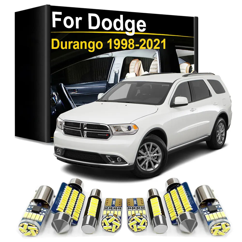 LED Interior Light Kit for Dodge Durango 1998- 2007 - Canbus Dome Map Door Trunk Bulbs | AUTOKITSHOP