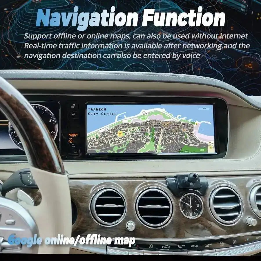 12.3inch Multimedia Video Player For Mercedes Benz S-Class W222 2014-2018 Android15 CarPla | AUTOKITSHOP