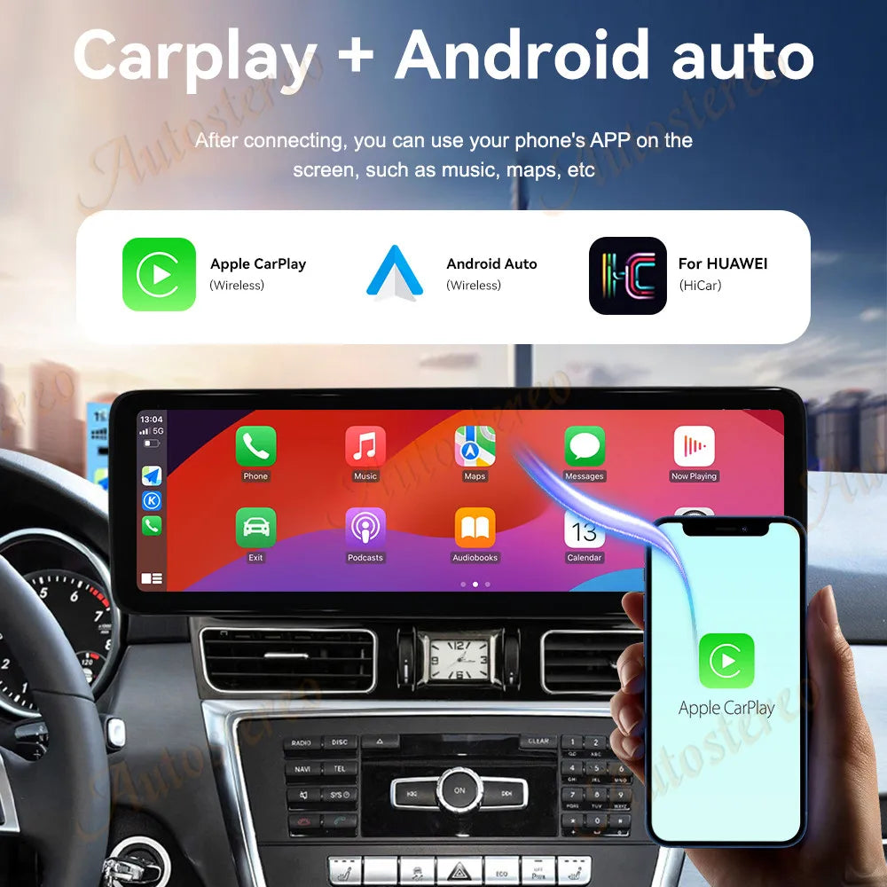 14.9 Inch Carplay Android 13 For Mercedes Benz GLE GLS 2015-2019 NTG5 Car GPS Navigation M