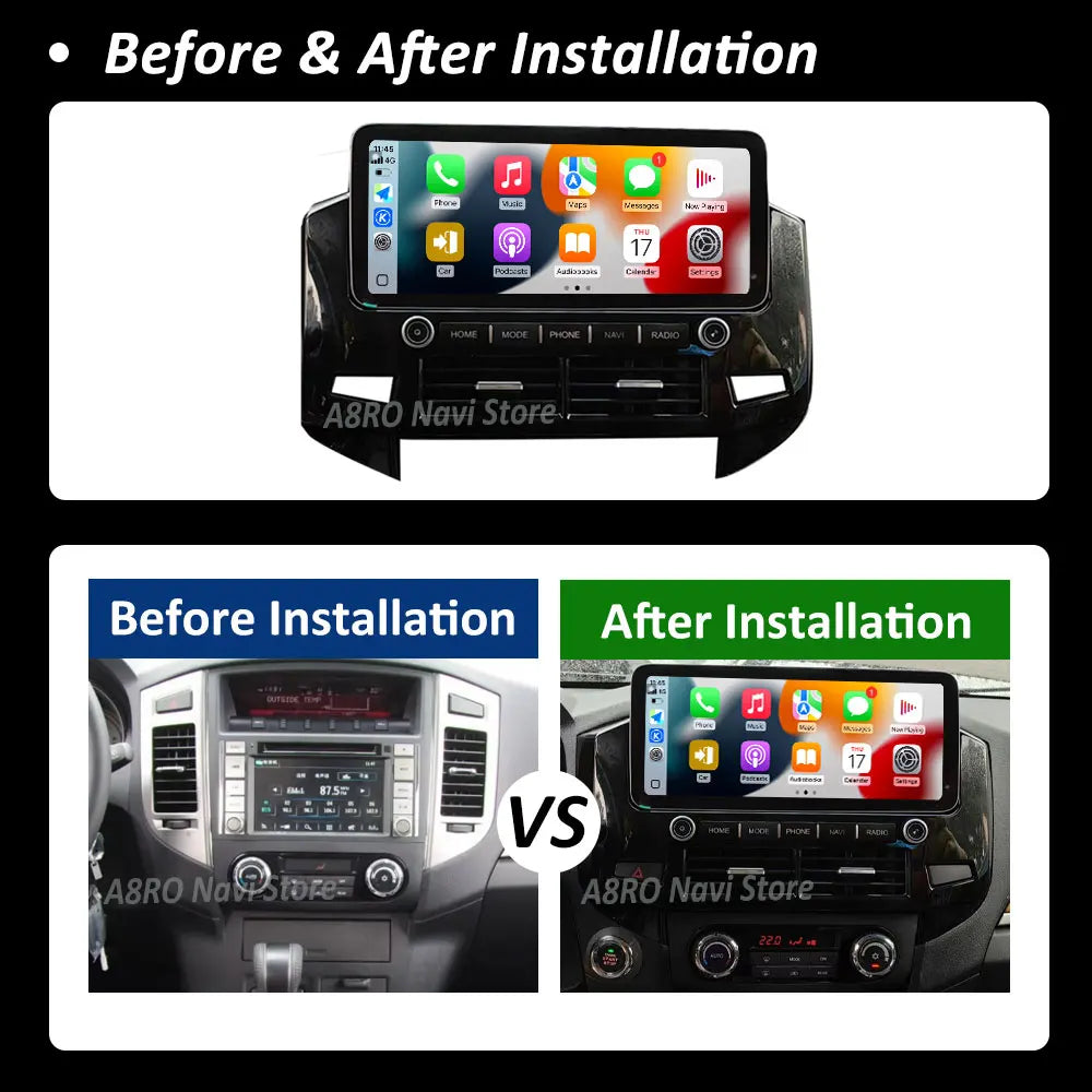12.3'' Android 16 for Mitsubishi Pajero V97 2017 - 2019 Car Multimedia Player DSP Stereo W | AUTOKITSHOP