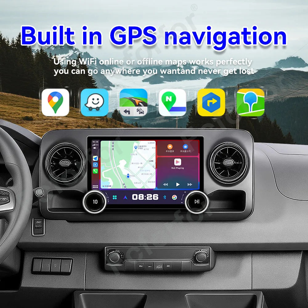 Modern 11.5 Inch Crystal Clear HD Display Android 15 Wireless Carplay GPS Navi Car Radio F
