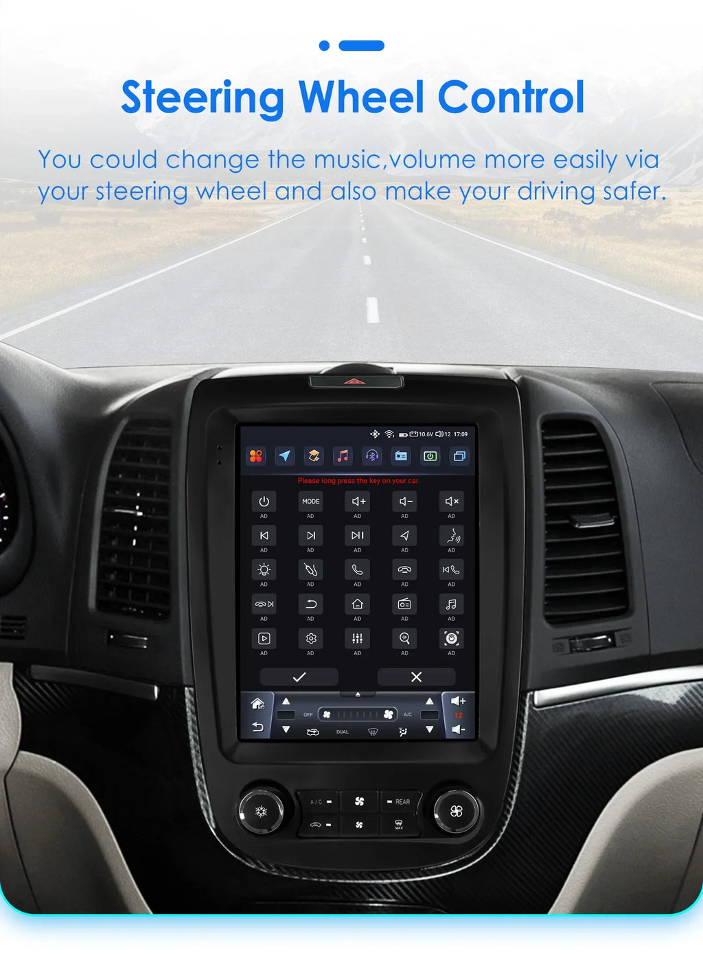9.7"Android 13 for Hyundai Santa Fe 2 2006-2012 Multimedia player Car radio 4G Carplay GPS