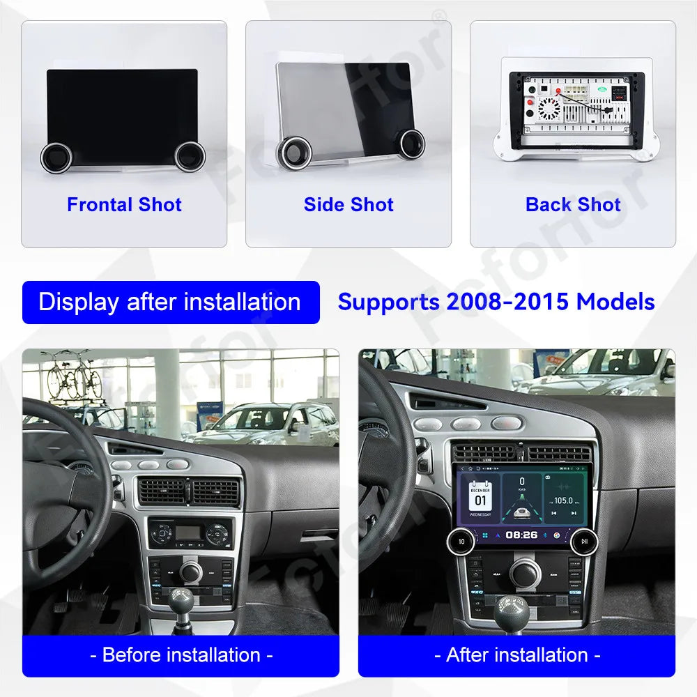 Smart Car Media 11.5 Inch Android 15 HD Touch Screen GPS Navi Wireless CarPlay Stereo Head