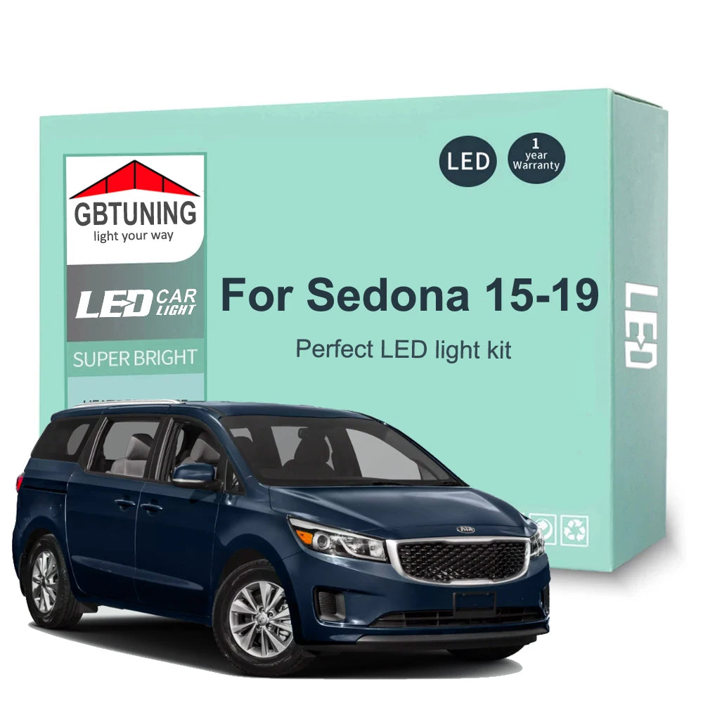 13-Piece LED Interior Light Kit for KIA Sedona Carnival - Canbus Error-Free Bulbs | AUTOKITSHOP