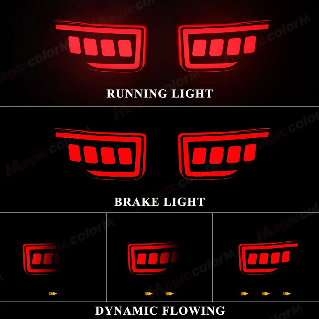 For Toyota RAV4 2005 2006 2007 2008 2009 2010 2011 2012 LED Rear Bumper Reflector Lights R | AUTOKITSHOP