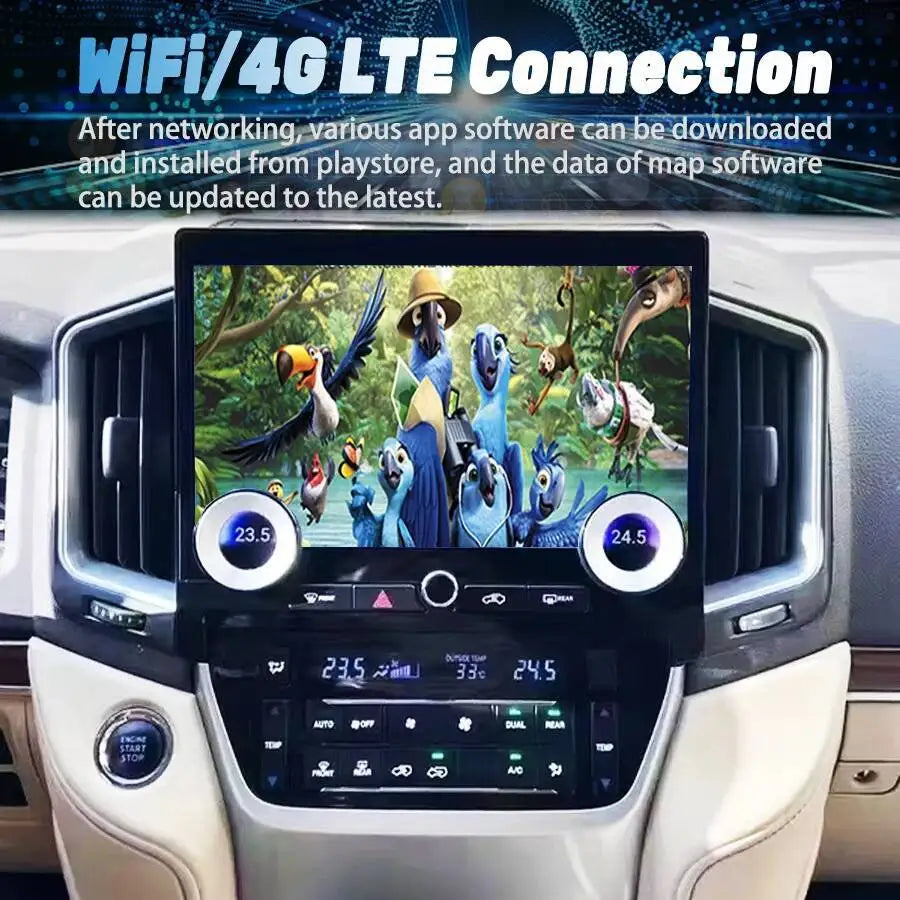 11.6inch Car Radio QLED Car Multimídia Player HU For Toyota Land Cruiser 2016-2022 Carplay