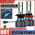 Car Headlight H4 H7 LED H3 H11 H8 H9 9005 9006 H1 9012 HIR2 Auto Fog Bulb 4500W Light Lamp