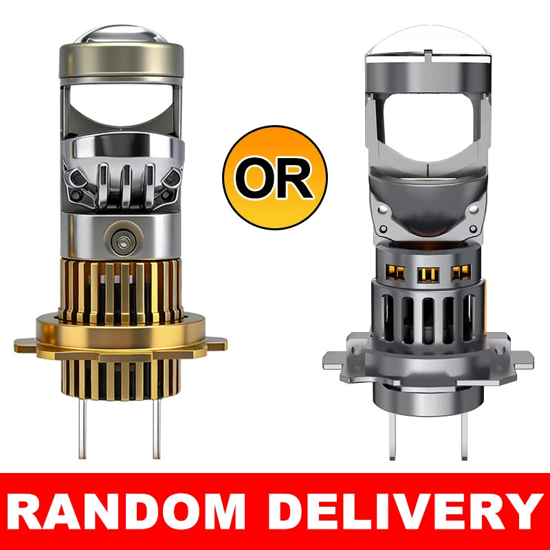 H7 LED Projector Lens H4 H8 H11 9005 HB3 9006 HB4 9012 HIR2 Car Headlight 1:1 Size Plug&Pl