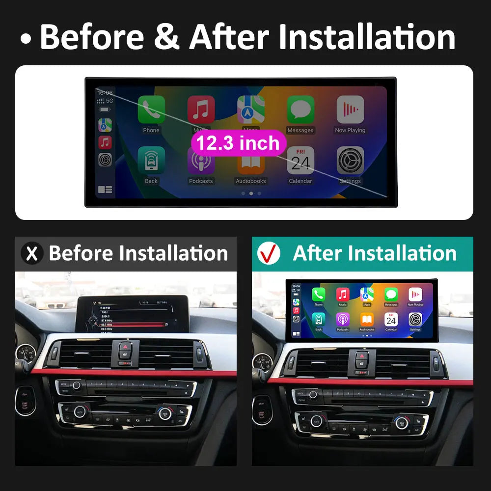 CarPlay 4G Android Auto for BMW 3 / 4 Series F30 F31 F32 F33 F34 F36 2013 - 2019 NBT EVO S | AUTOKITSHOP