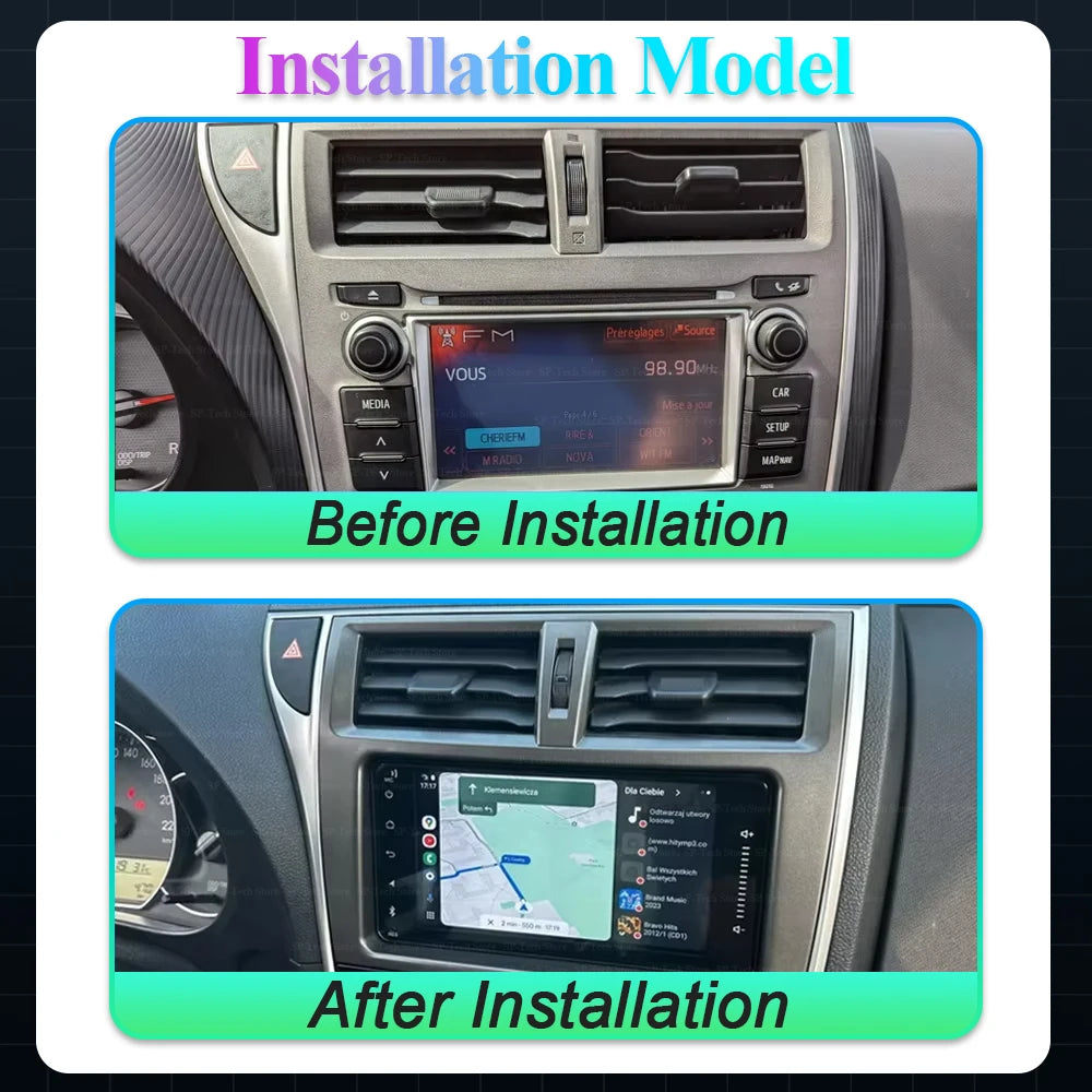 Android 16 For Toyota Verso-s Ractis Subaru Trezia 2010-2016 Car Stereo Radio Multimedia P | AUTOKITSHOP