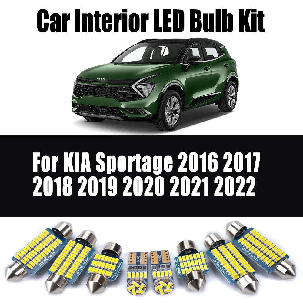 LED Interior Light Kit for KIA Sportage - Canbus Error-Free Bulbs | AUTOKITSHOP
