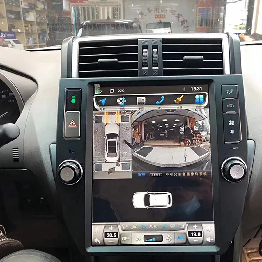 12.1inch Car Video Player GPS Navigation Tesla Screen For Toyota Land Cruiser Prado Androi