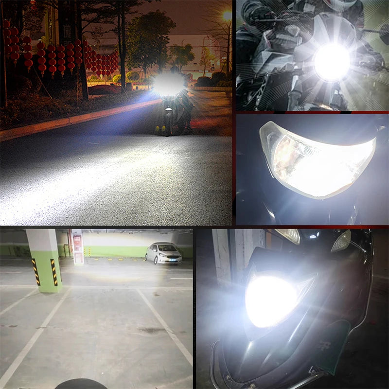 H4 LED 1:1 Wireless Plug&Play Car Headlight Canbus Mini Projector Lens 3000W 2800000LM Car