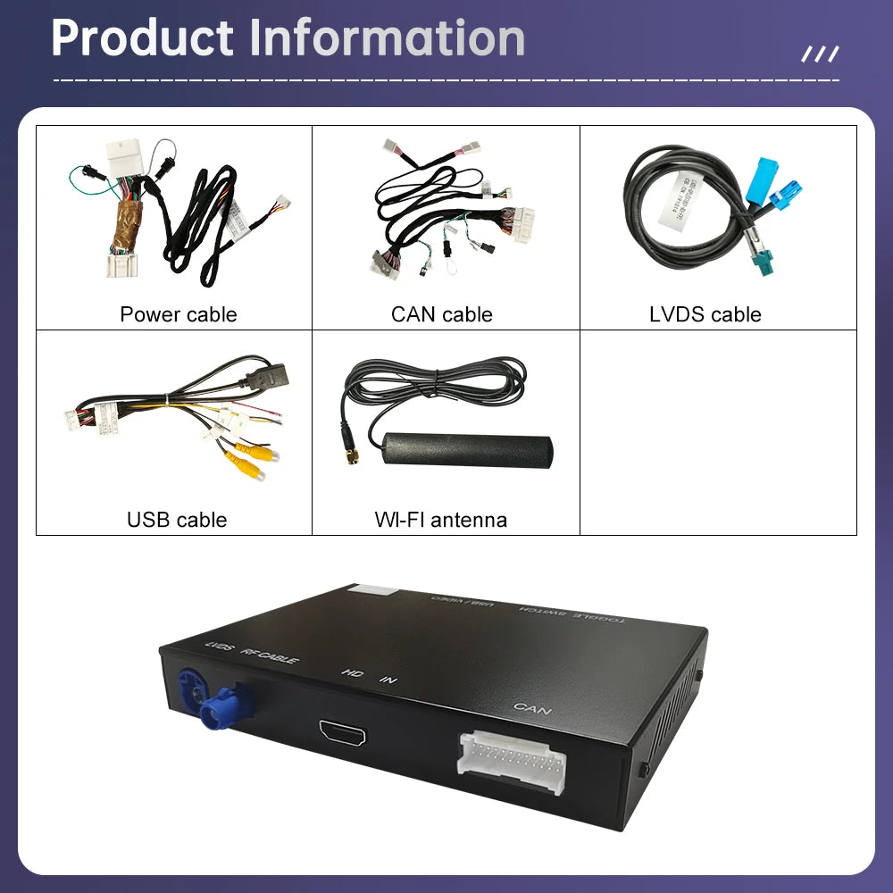 Wireless CarPlay for Lexus NX RX IS ES GS RC CT LS LX LC UX 2014-2020 Android Auto Mirror