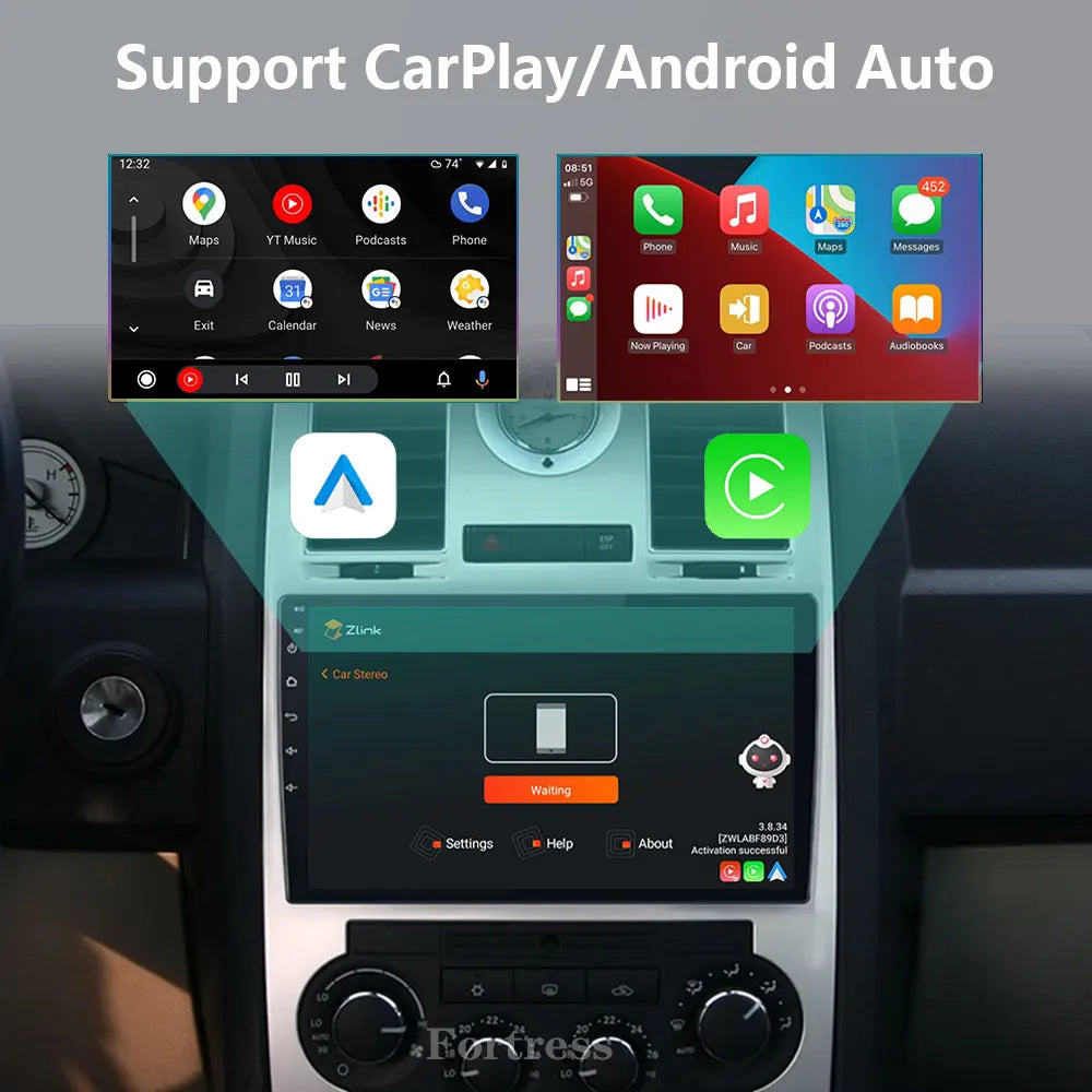 For Chrysler 300C 2004-2011 Car Radio Android 16 Navigation Wireless Bluetooth Carplay 4G