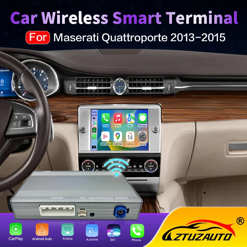 Newest Wireless Carplay Interface for Maserati Quattroporte 2013-2015 Android Auto Mirror-