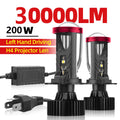 H4 LED Projector Bulb 200W 30000LM Canbus Ready | Universal Fit for Most Cars & Motorcycle