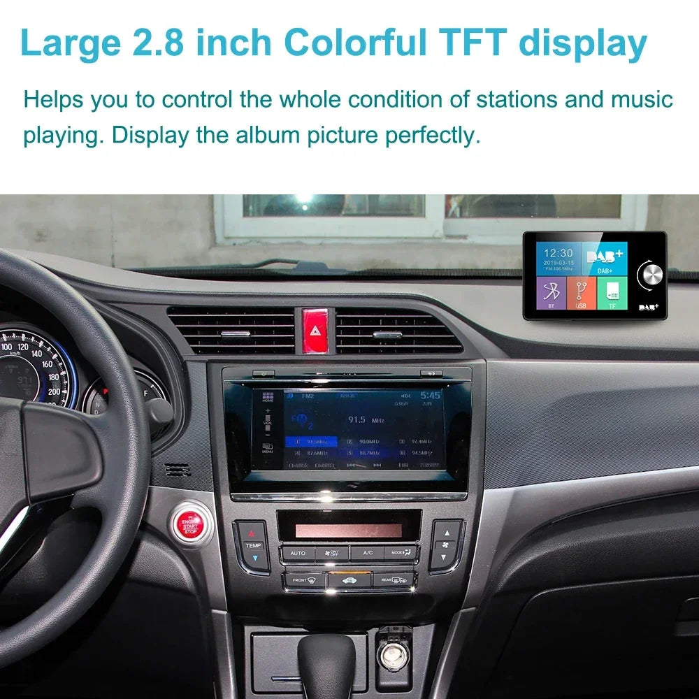 2.8Inch Dab+ Radio Car for Most Android Car Stereo Radios Dab+Digital Radio Portable Tuner
