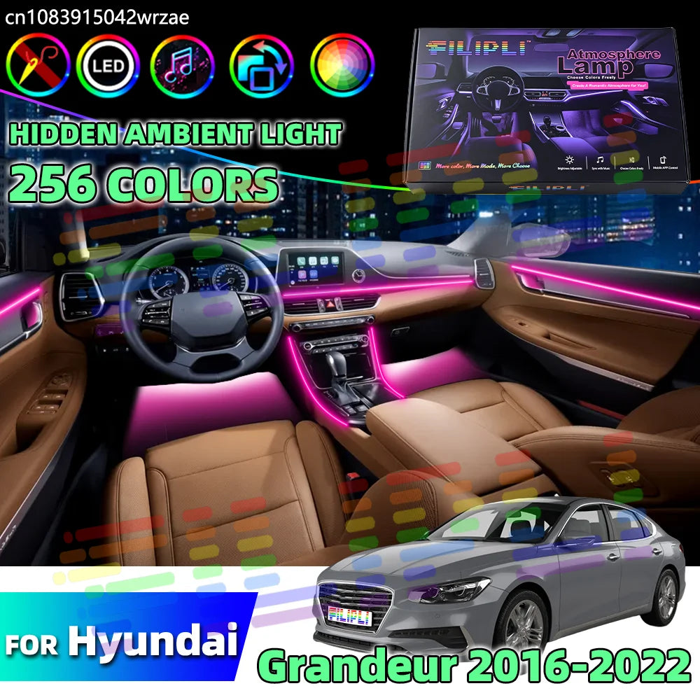 64 RGB - Ambient Light - for Hyundai 2016-2022 - Car Interior Lighting | AUTOKITSHOP