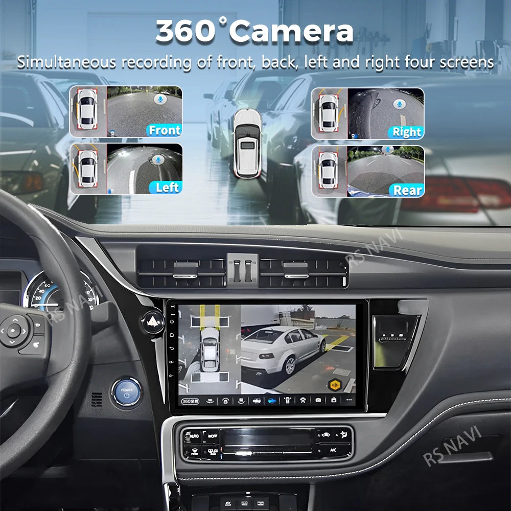 Plug and Play Android 16 For Toyota Corolla 11 Auris LHD 2017 - 2019 2K QLED Android Car R