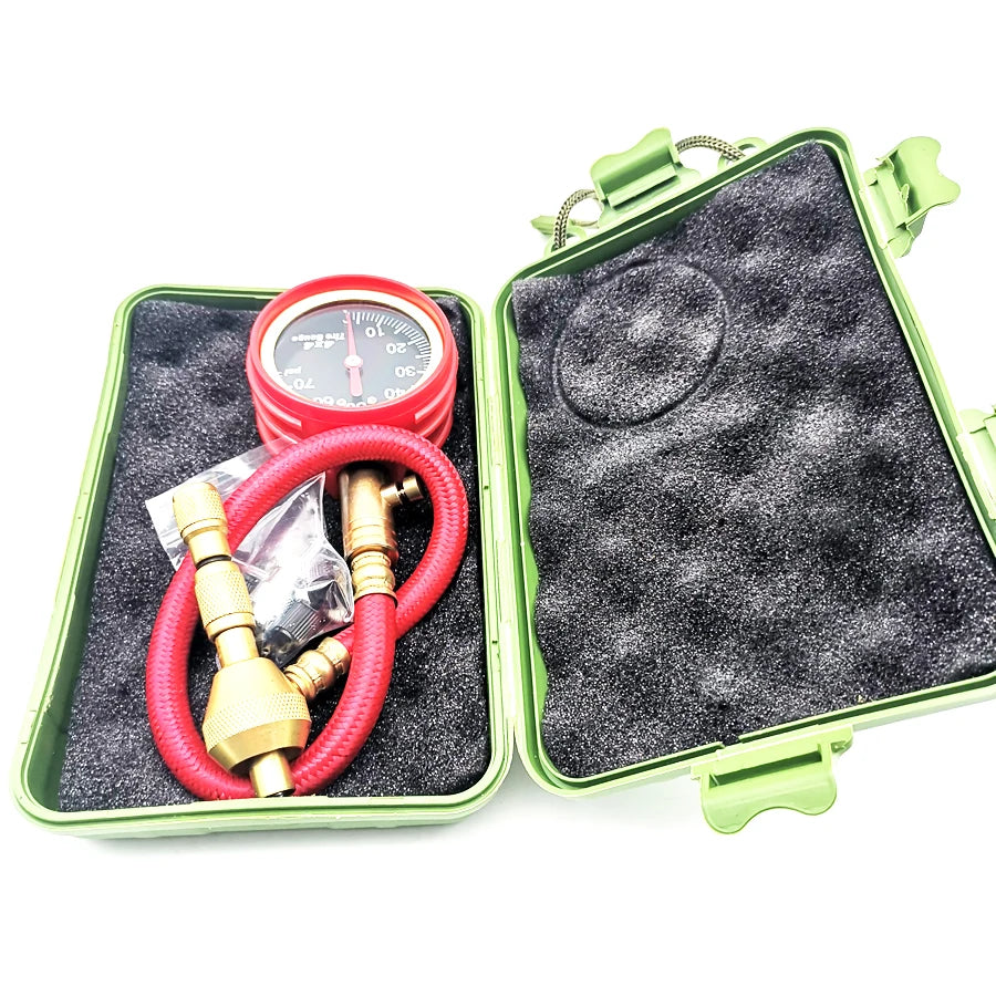 0-75PSI Tyre Deflator Rapid Tire Air Pressure Gauge Pointer Type Dial Valve Tool
