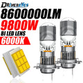 H7 H4 H11 LED Headlight Mini Lens Projector H9 9005 HB3 9006 HB4 H8 8600000LM 1:1 Mini Wir