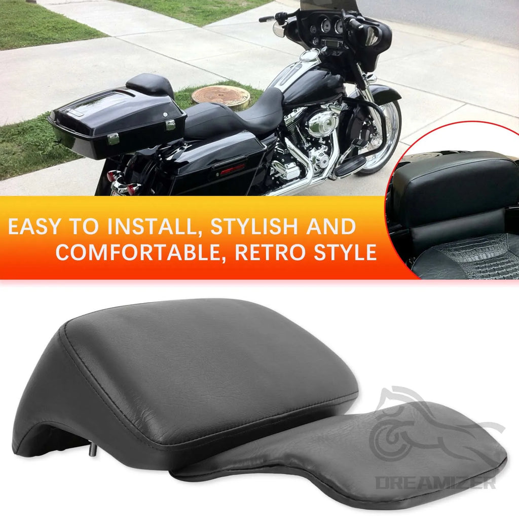 Motorcycle Chopped Razor Tour Pack Backrest Pad Trunk Backrest Pads Backrest Pad For Harley Tour - Automotive LED Light