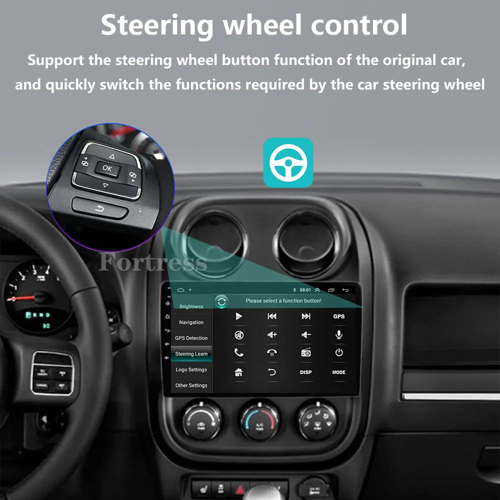 Car Radio Carplay For Jeep Compass Patriot 2011 - 2017 Navigation GPS Android Auto Screen