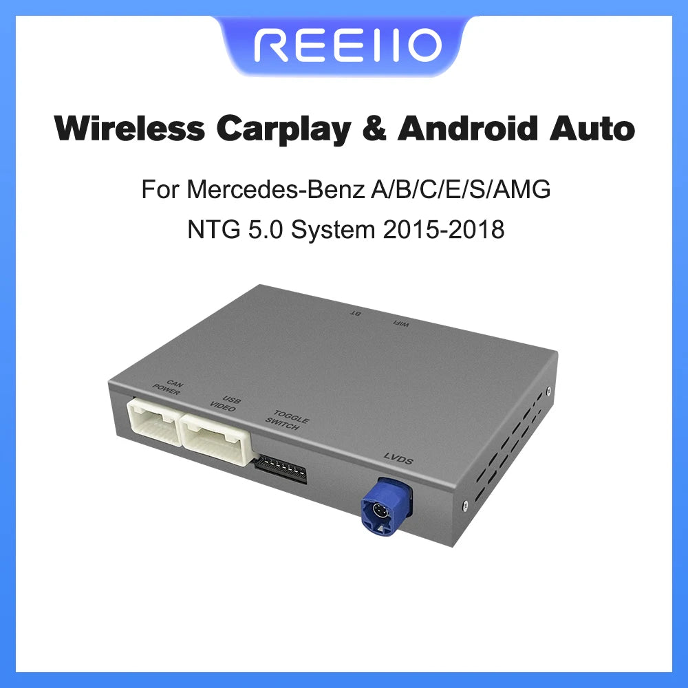 Wireless Carplay Android Auto adapter for Mercedes benz A B C W176 CL GLS W205 GLA GLC GLE