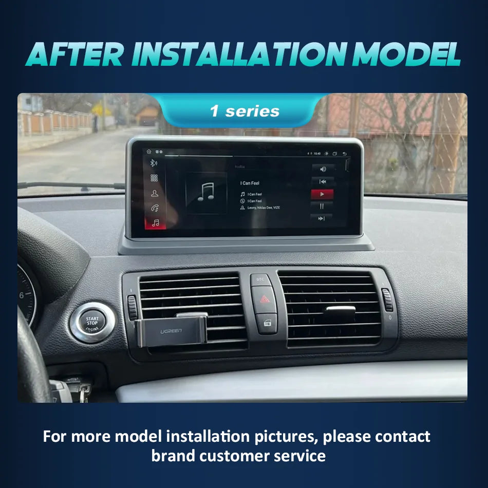 For BMW 1 Series E81 E82 E87 E88 2004-2012 Wireless Carplay Android Auto Car Multimedia Pl