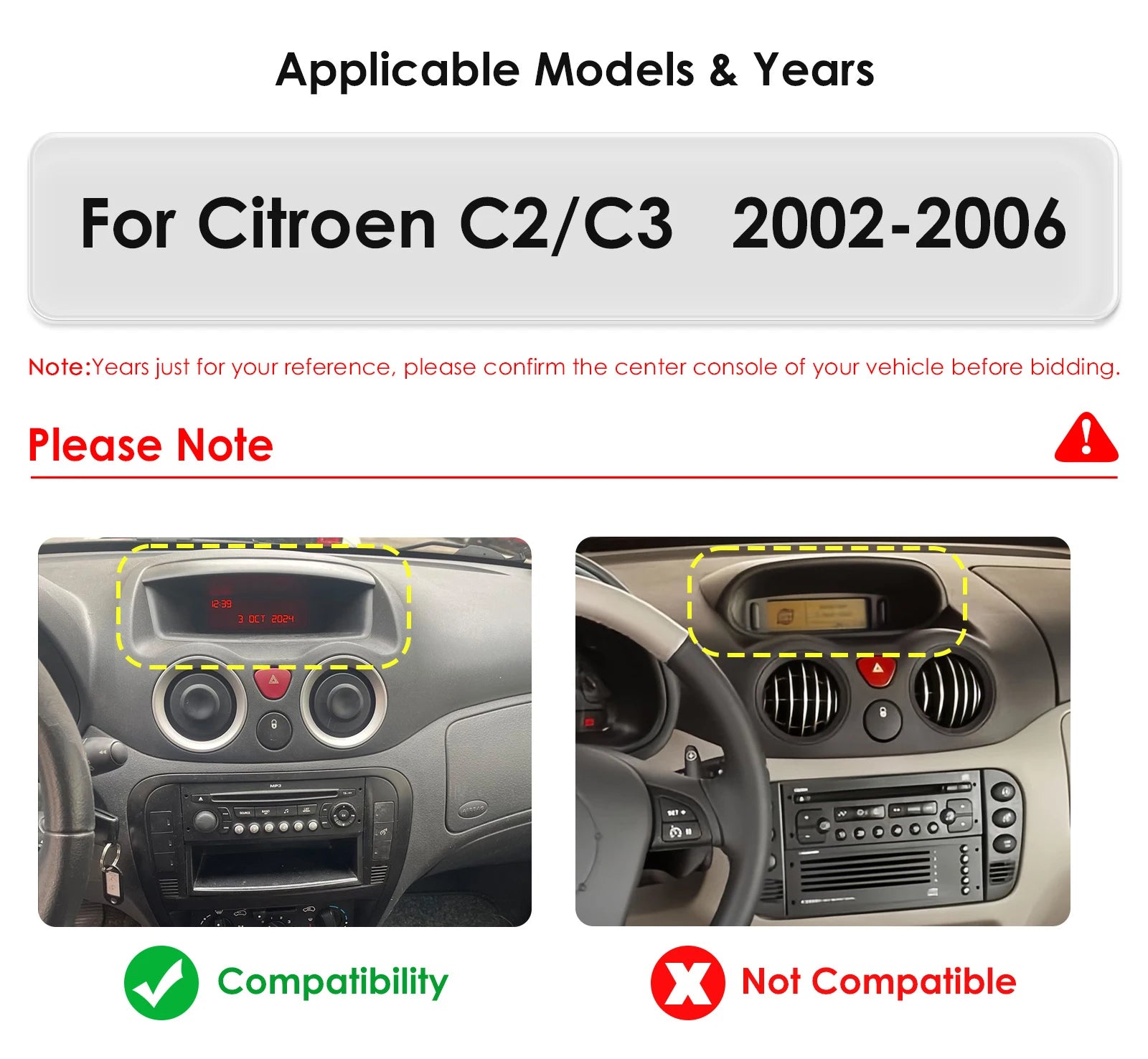 BySnapdragon Carplay Android 14 Auto Car radio For Citroen C2 C3 2002-2006 6115 8Core Auto