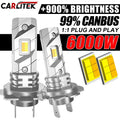 3-Color LED Car Headlight Bulbs H7 led Tri-Color LED Headlights White Yellow Fog Lights 30