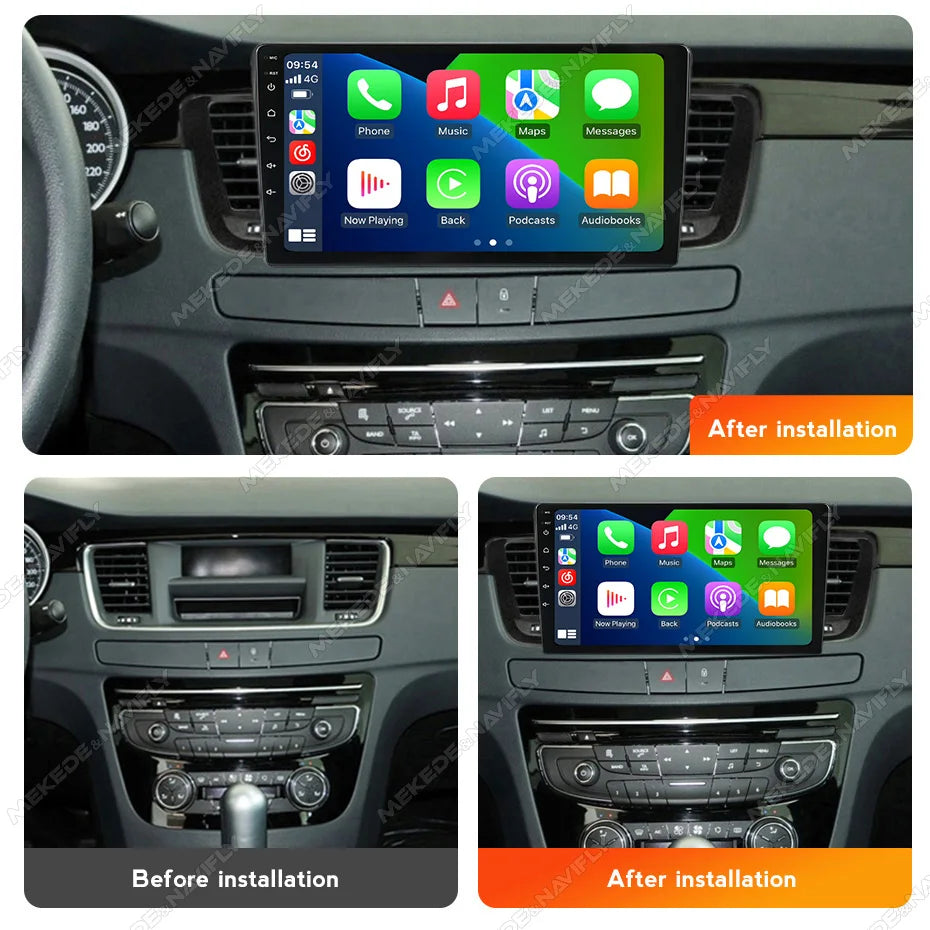 IPS touch screen 9 inch Car Radio For Peugeot 508 2011-2018 Wireless Carplay Auto GPS Navi